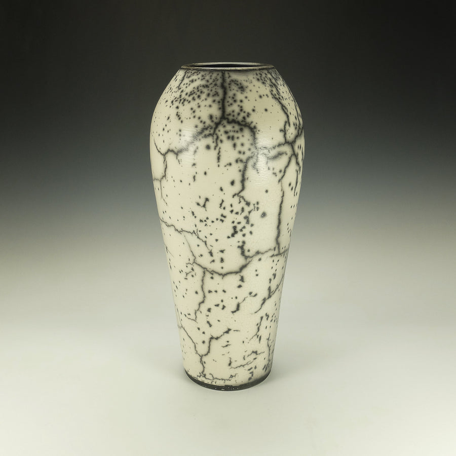 Tall Naked Raku Pottery