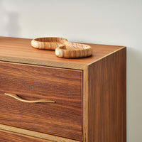 Mid-Century Modern Curved Wood Tray