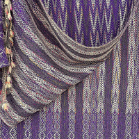 Handwoven Pansy Reversible Throw