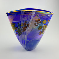 Color Field Vase in Deep Ocean