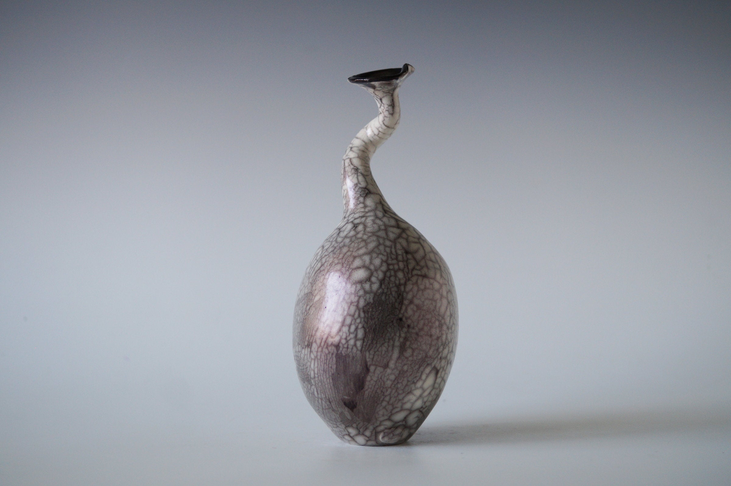 Ceramic Raku Vessel, Naked Raku Firing 19