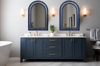 Indigo Tide Arch Mirror