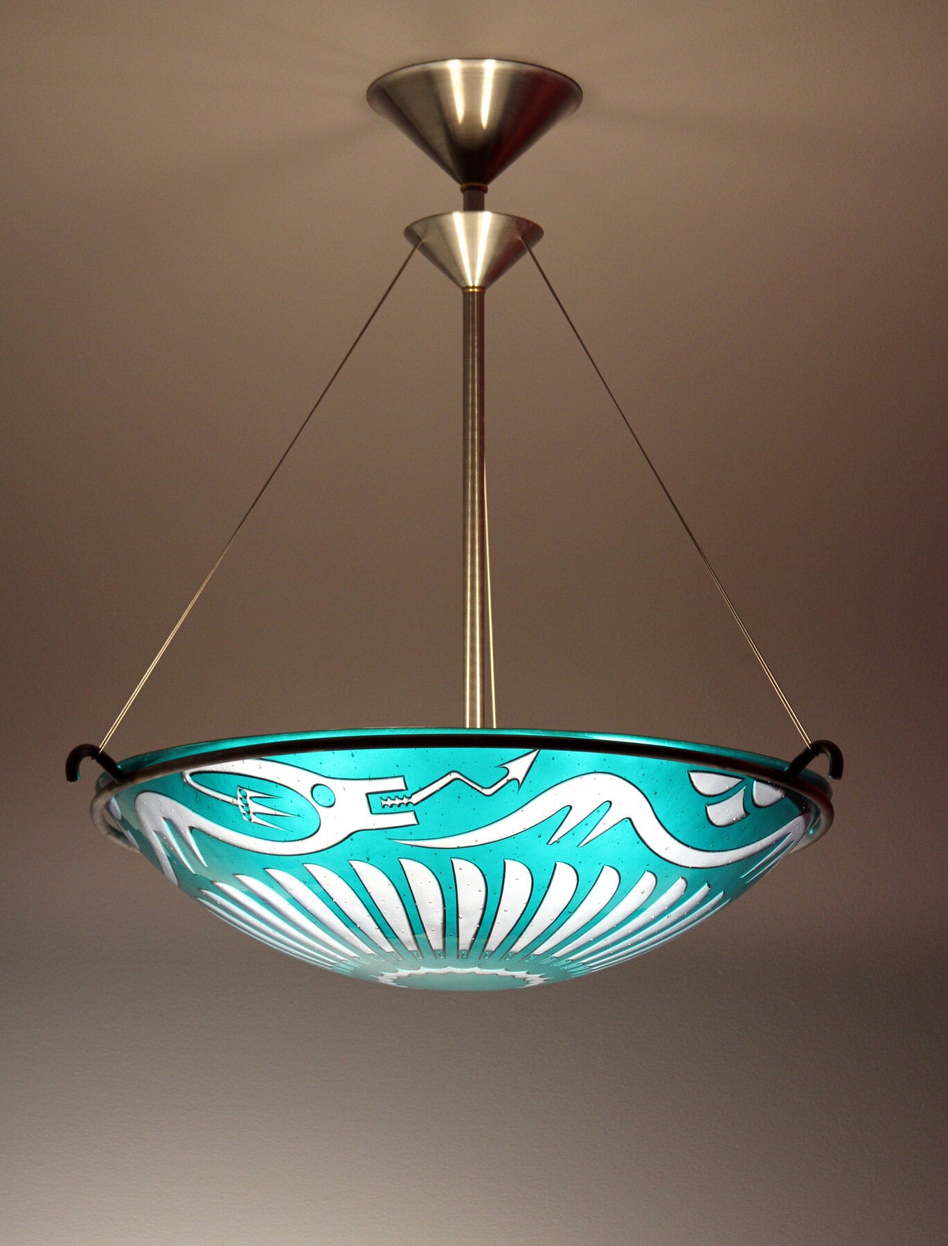 San Ildefonso Dragon Pendant Lamp