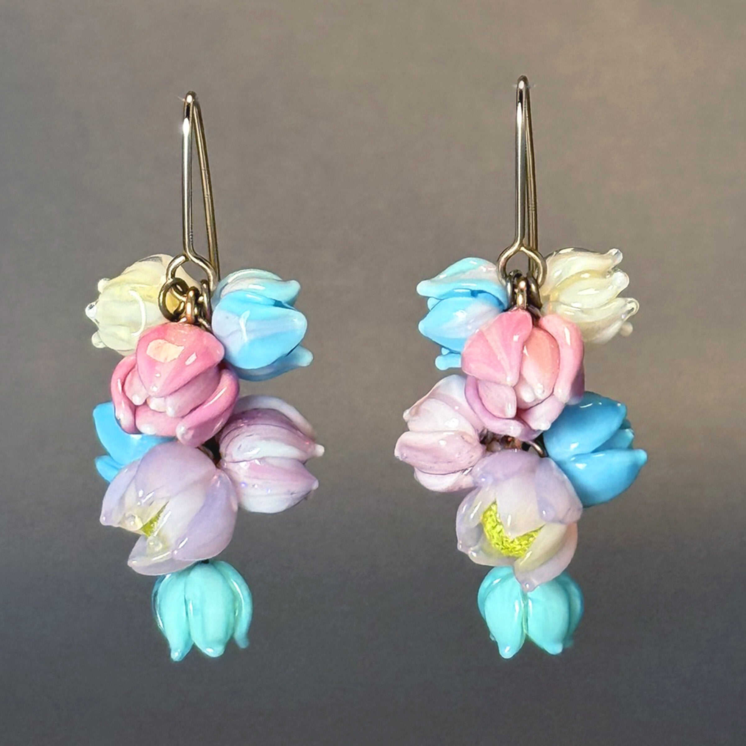 Pinks & Blues Garden Awake Earrings