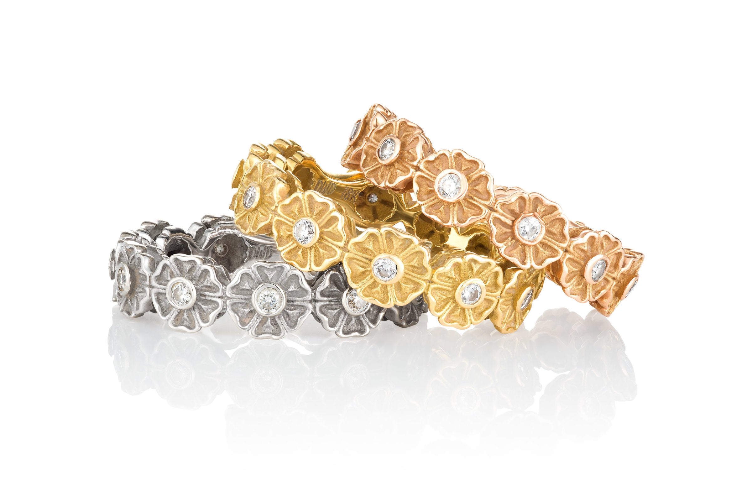 Gold Daisy Chain Ring