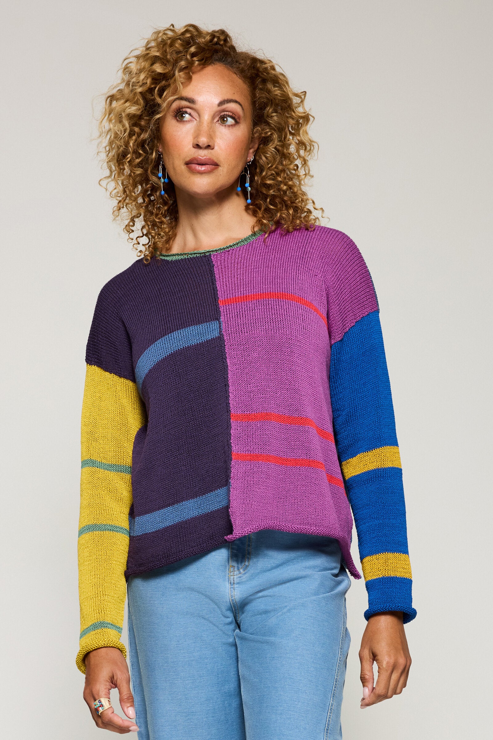 Electra Color Block Sweater