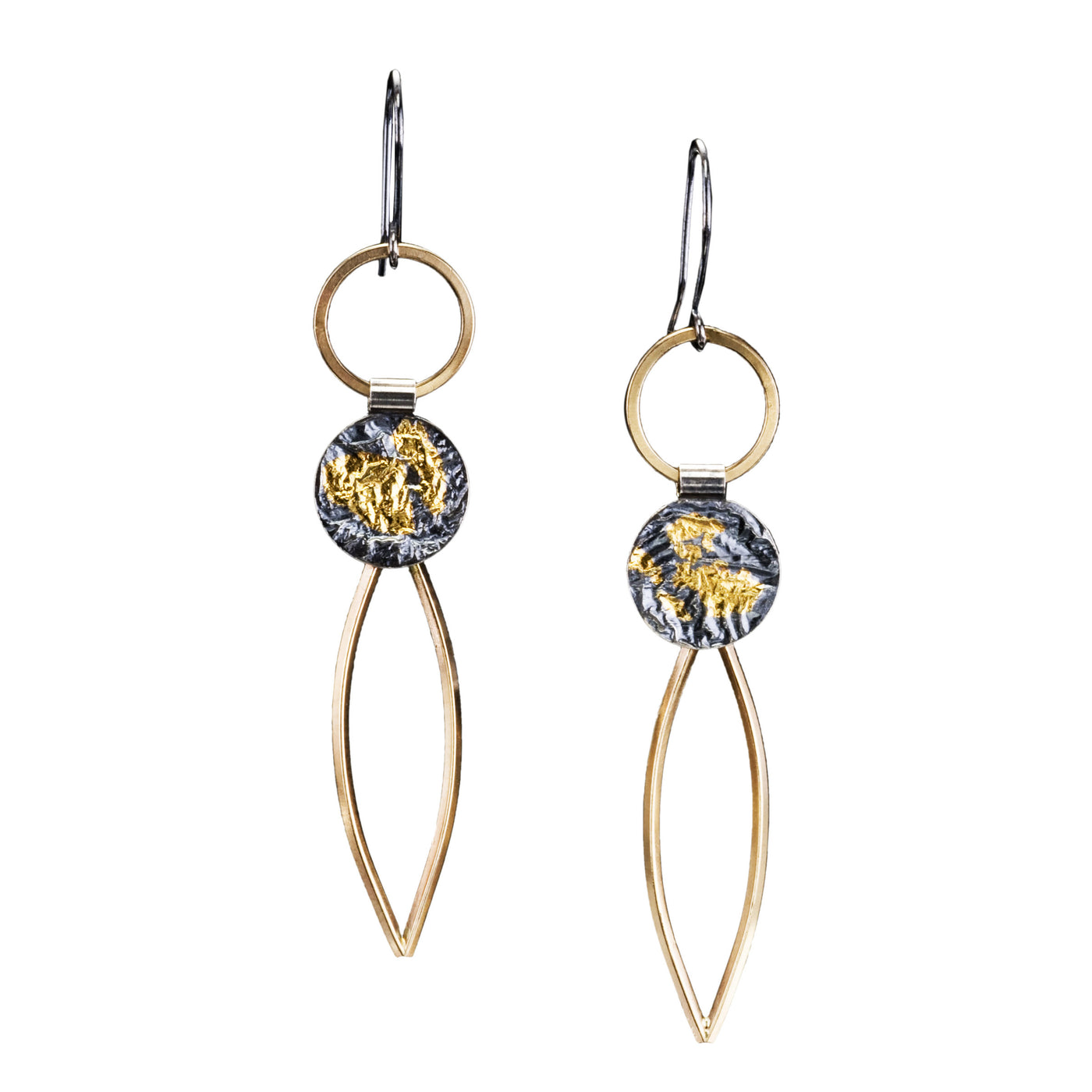 Keum-Boo Petal Earrings
