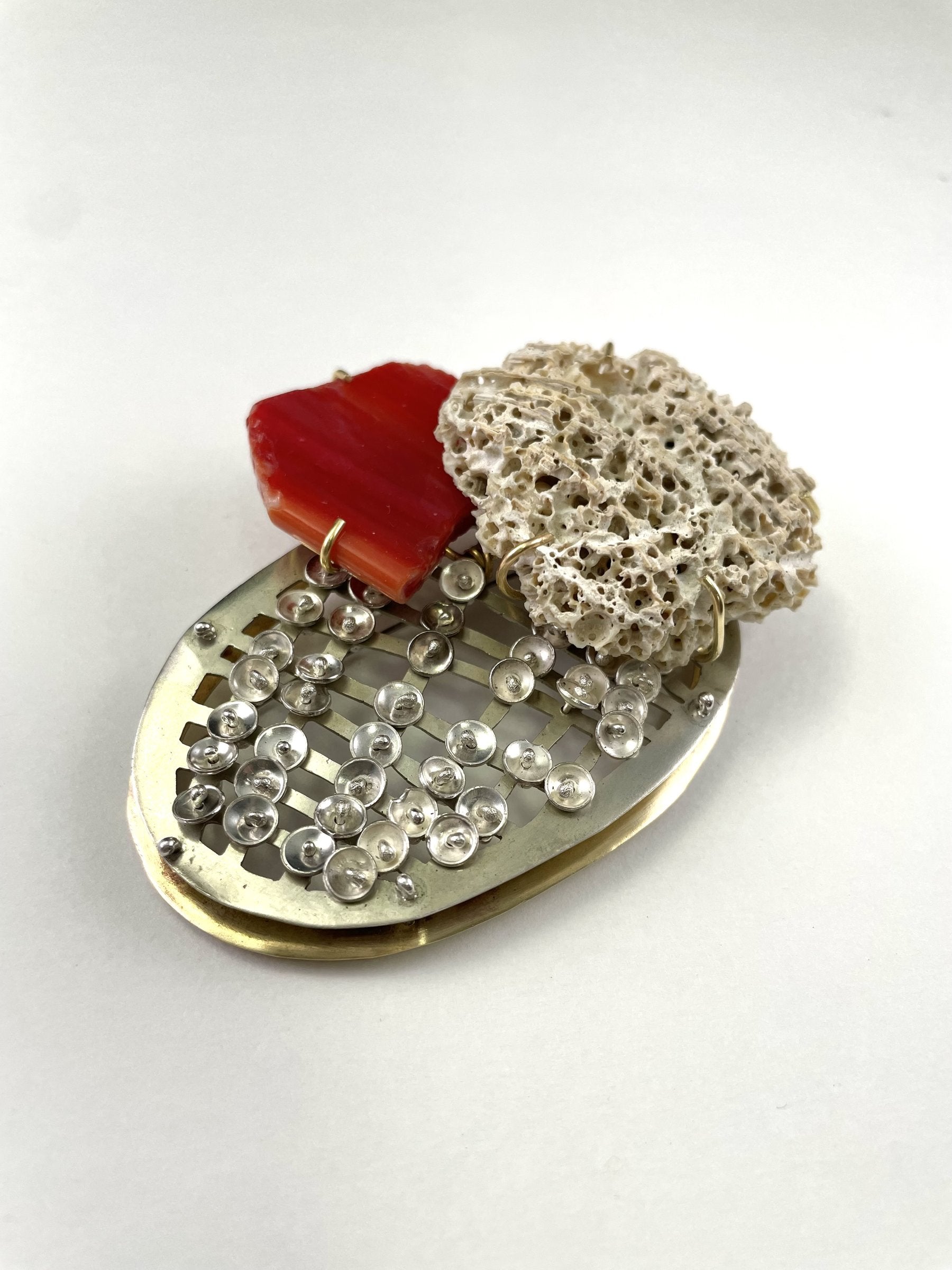 Mishmash Web Brooch