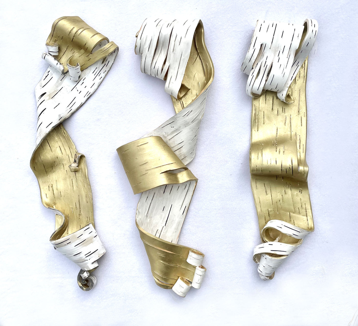 Lyricism with Gold Triptych
