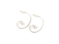 Forged Scroll Post Earrings