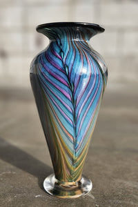 Feathered Tropical Vase