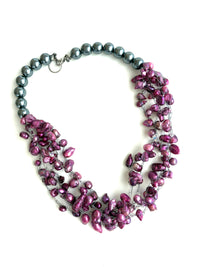 Plum-y Pearls Necklace