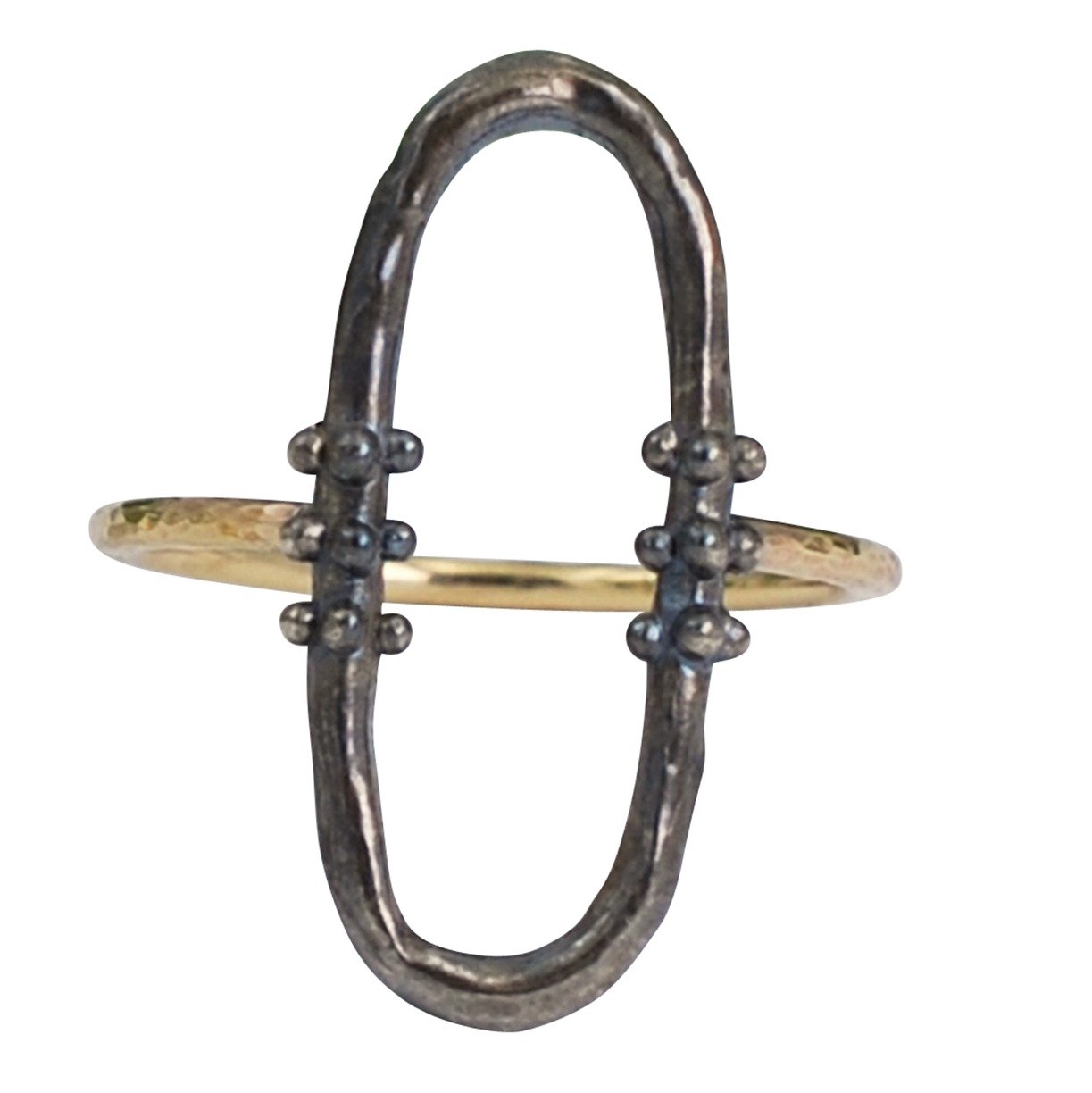 Oxidized Silver & 10k Gold