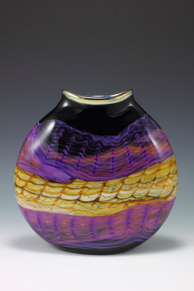 Black Opal Flat Vessel