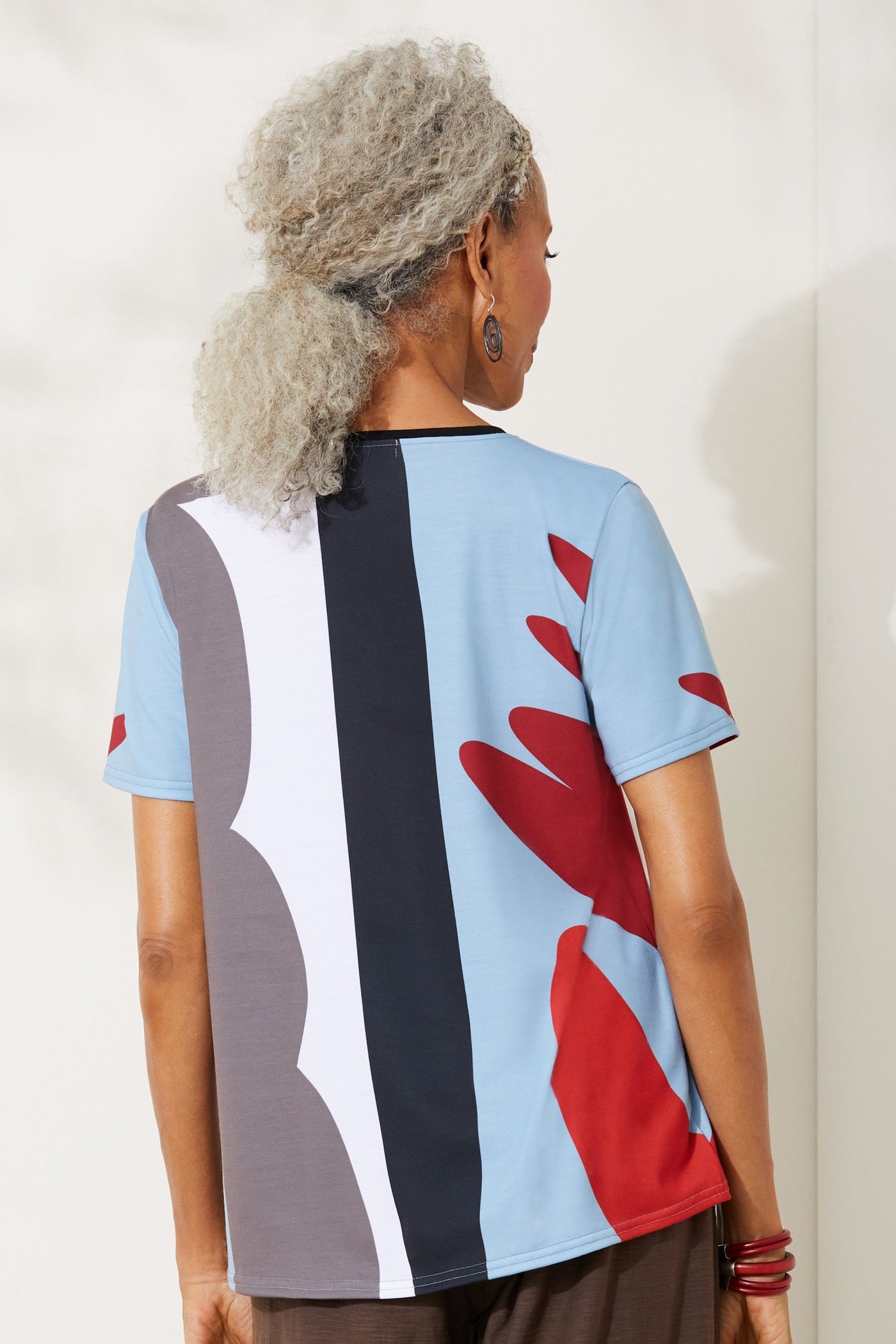 Ivory/Blue Shapes