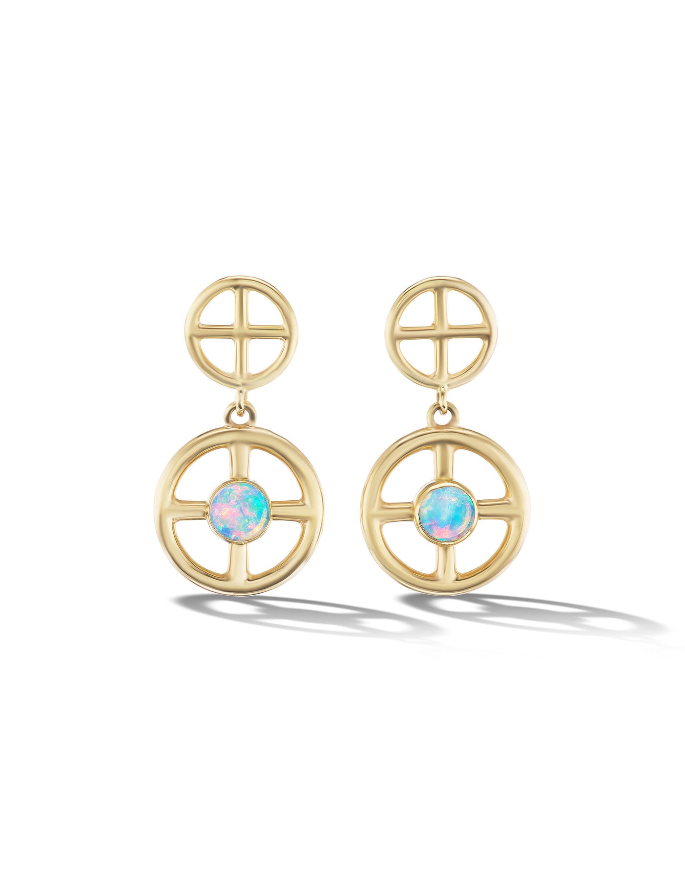Solar Drop Post Earrings