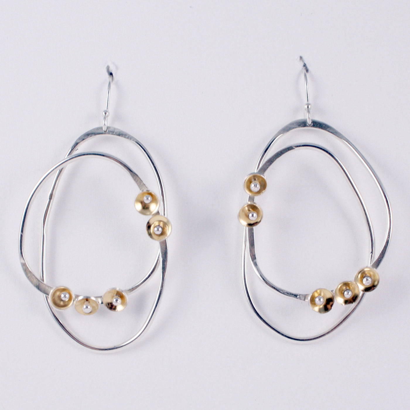 Silver and Gold Aldus Earrings