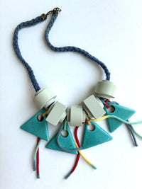 Magnesite Triangles Necklace