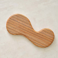 Mid-Century Modern Curved Wood Tray