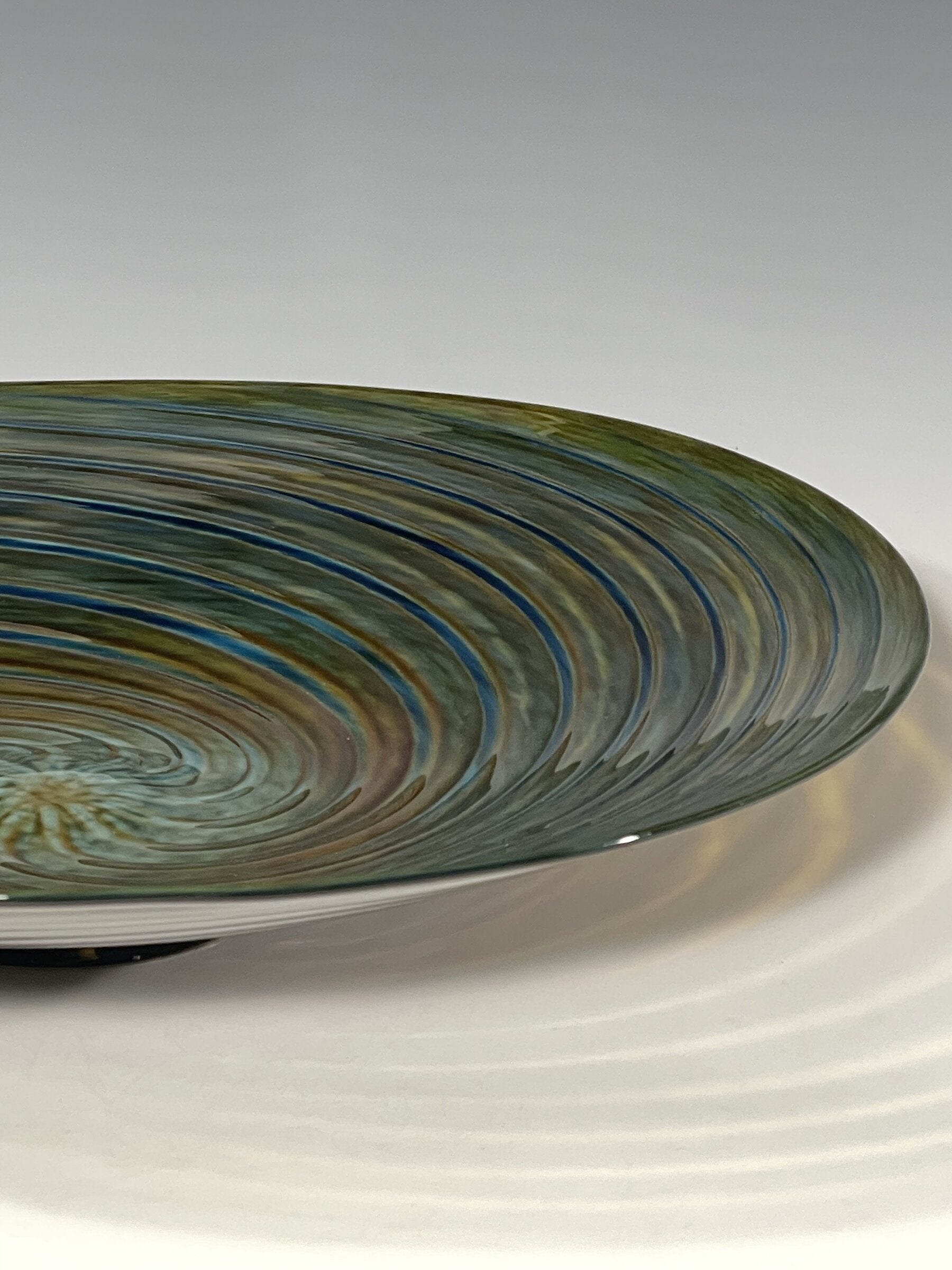 Tide Pool Green Vortex Bowl