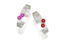 Daisy and Diamond Cuff Bracelet