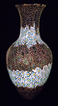 Deep Purple Broadband Murrini Vase