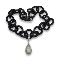 Baroque Pearl Cage Drop Necklace