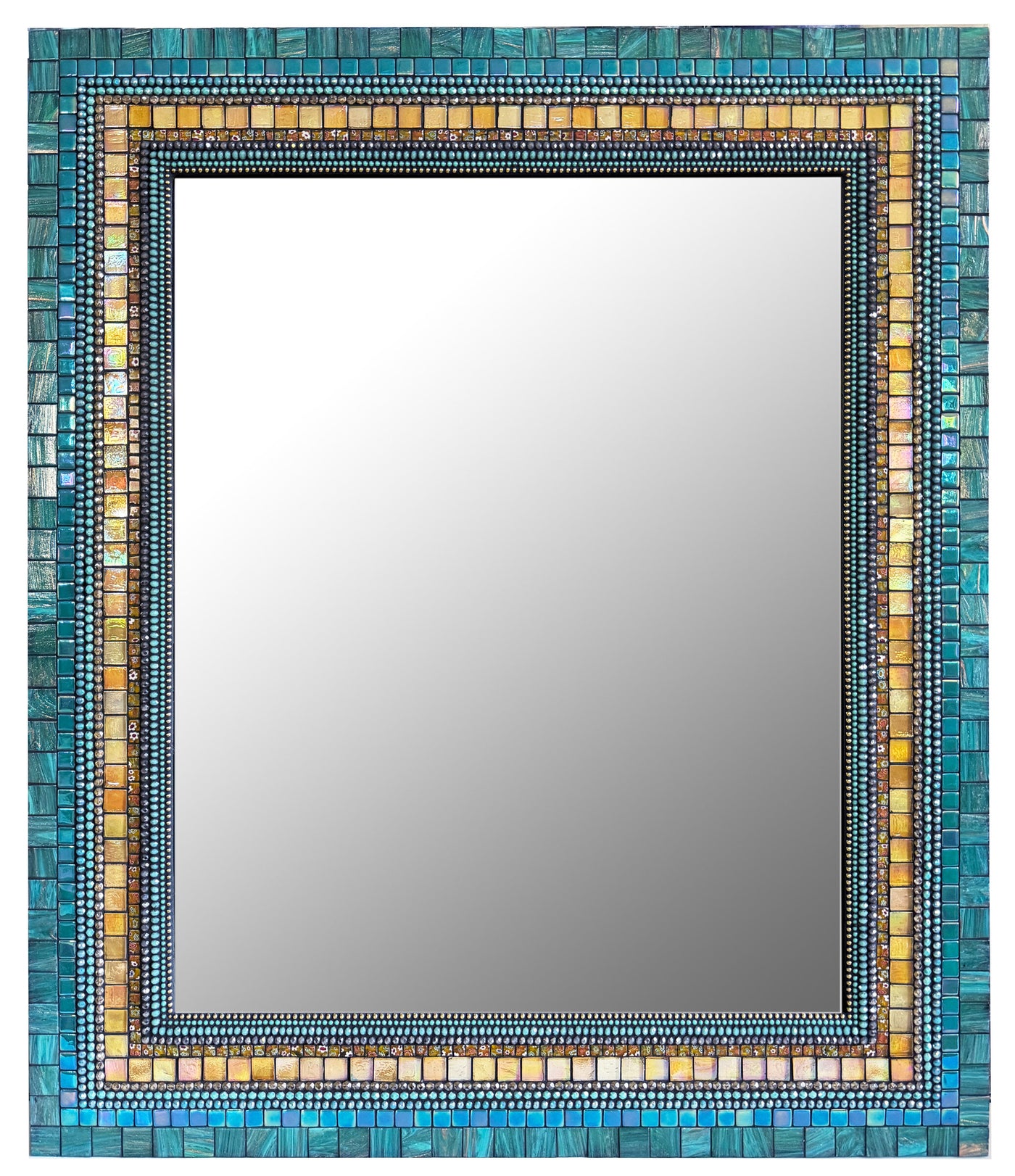 Golden Teal Rectangle