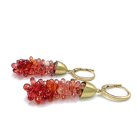 Ruby Briolette Cascade Earrings