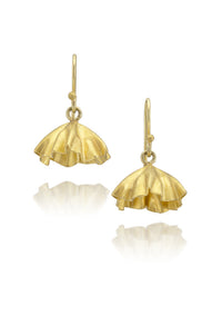 Gold Fold Charm Earrings
