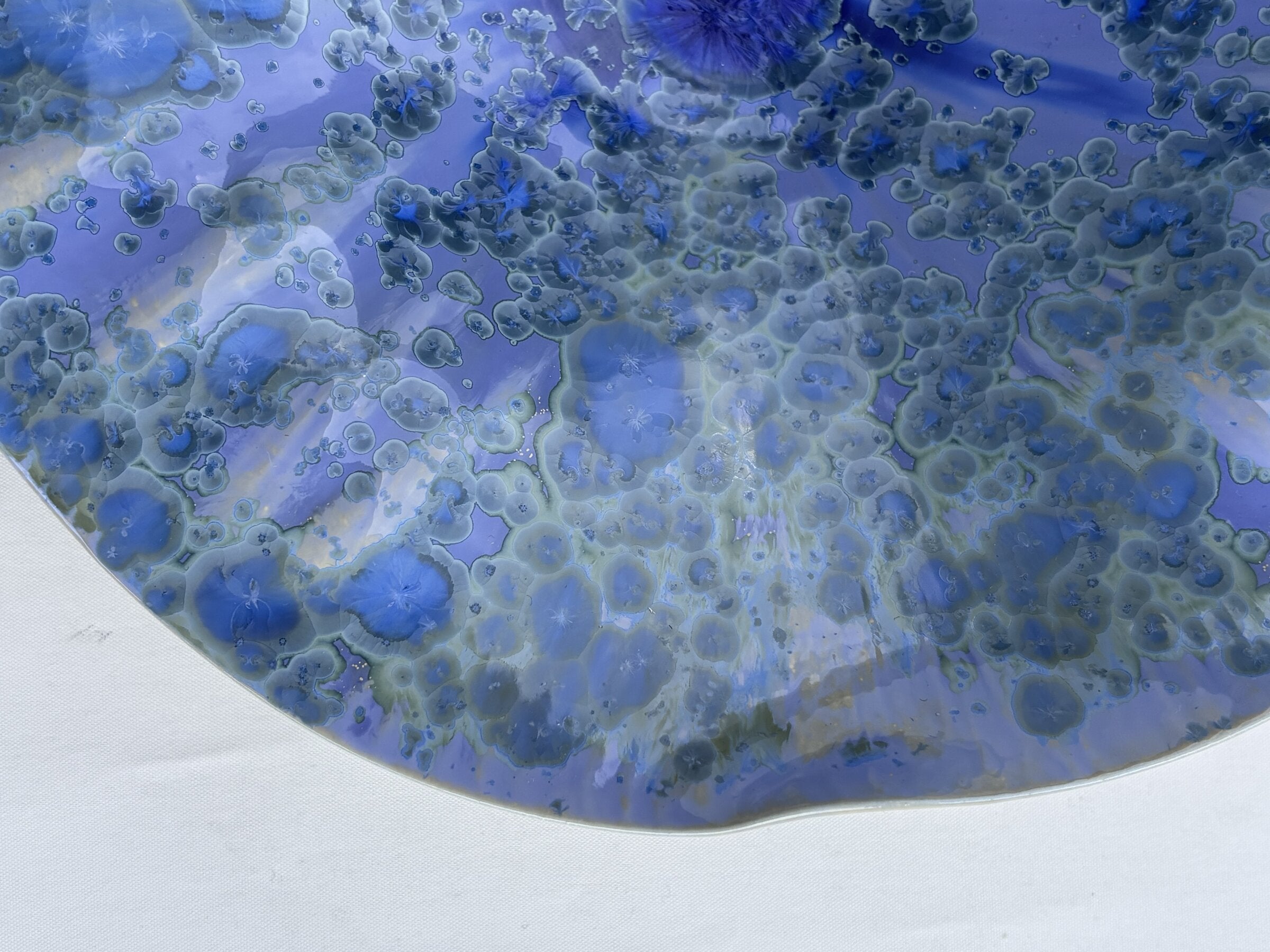 Lilac Blue Large Wall Bowl