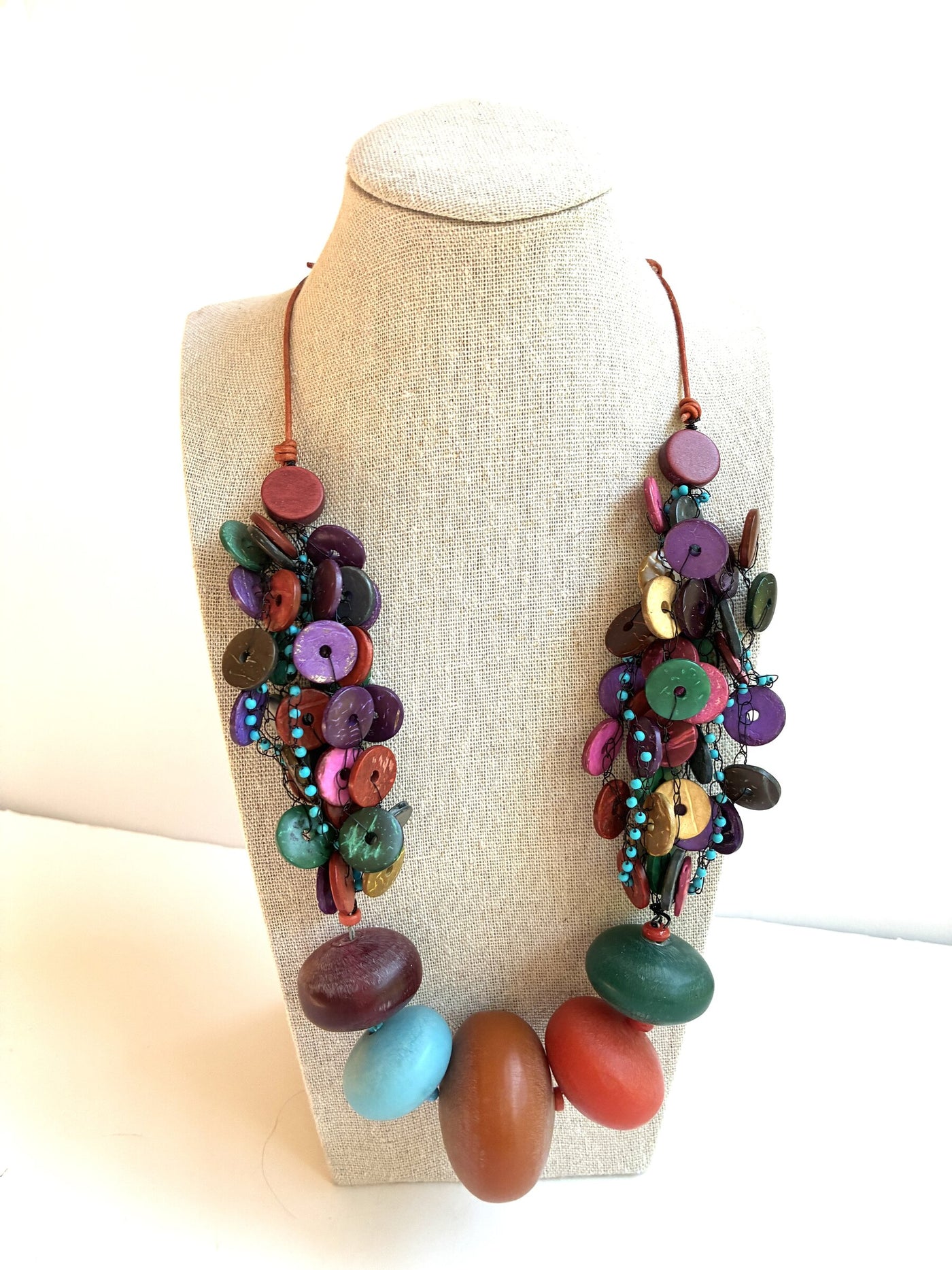 Bold Copal Bead Necklace