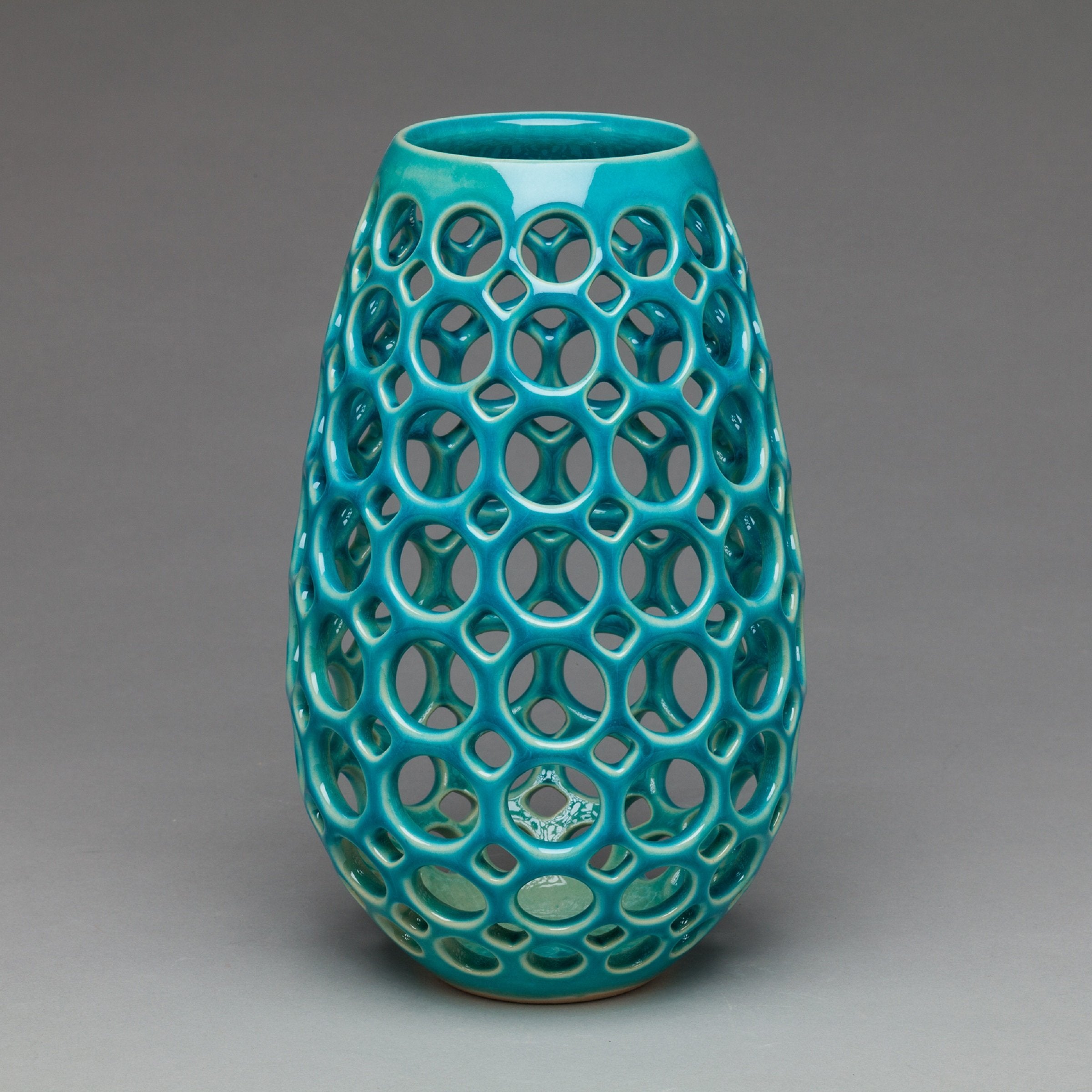 Pierced Ceramic Teardrop Vessel · Artful Home