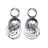 Orbiting Circles Hoop Earrings