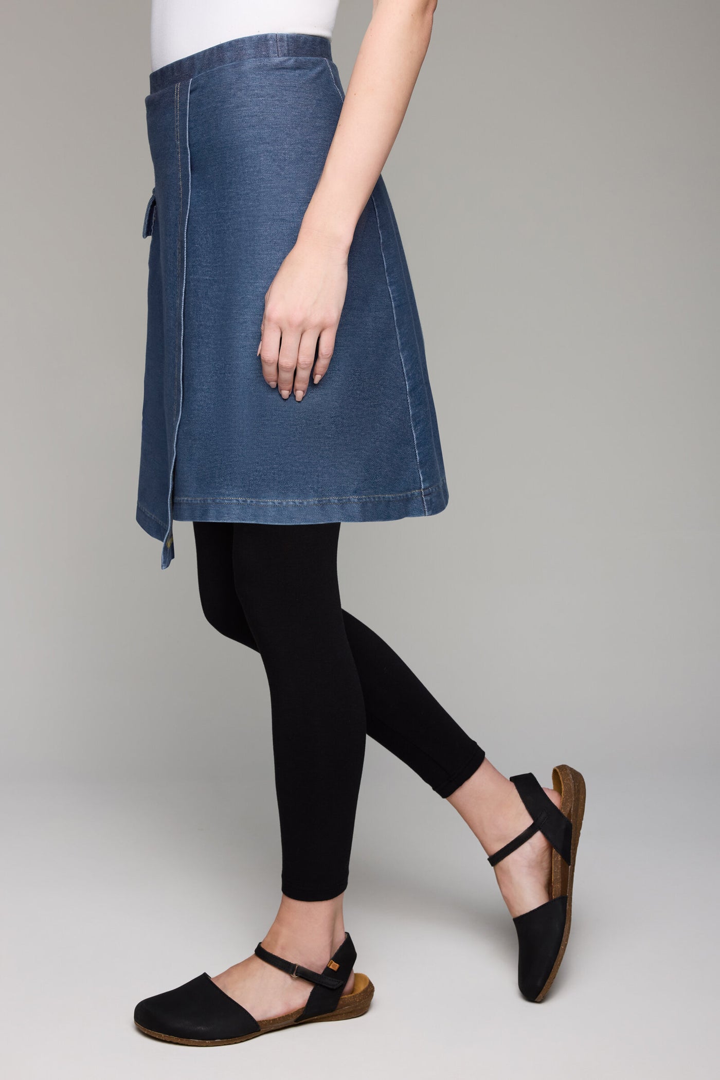 Dream Knit Denim Wrap Leggings