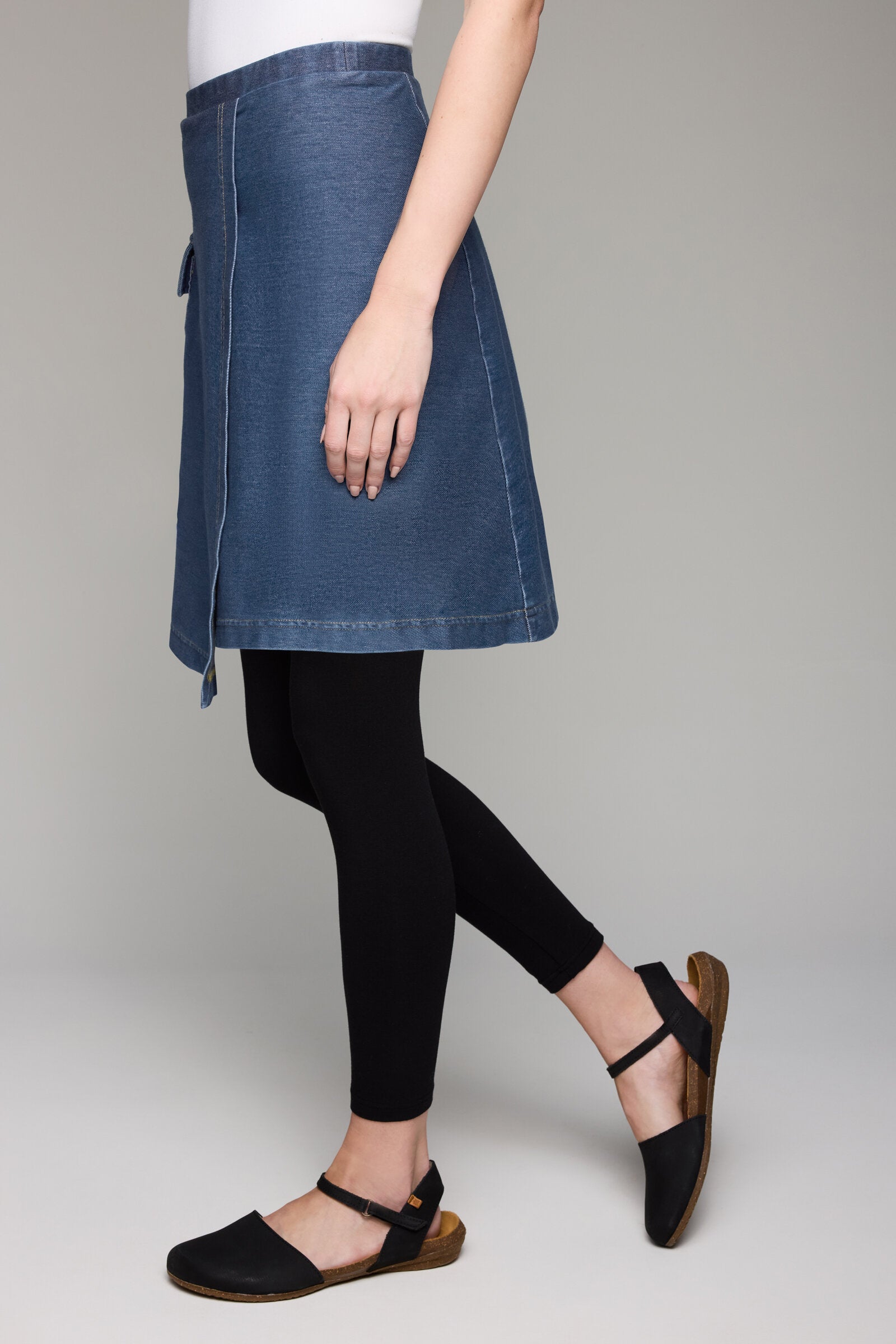 Dream Knit Denim Wrap Leggings