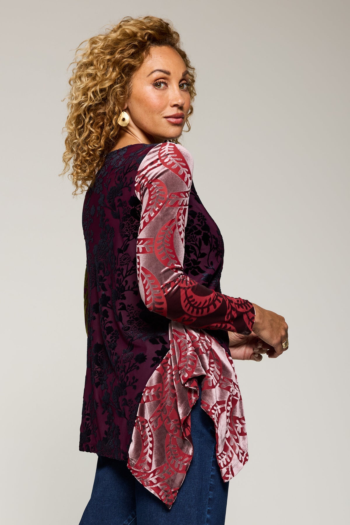 Burnout Velvet Wren Top