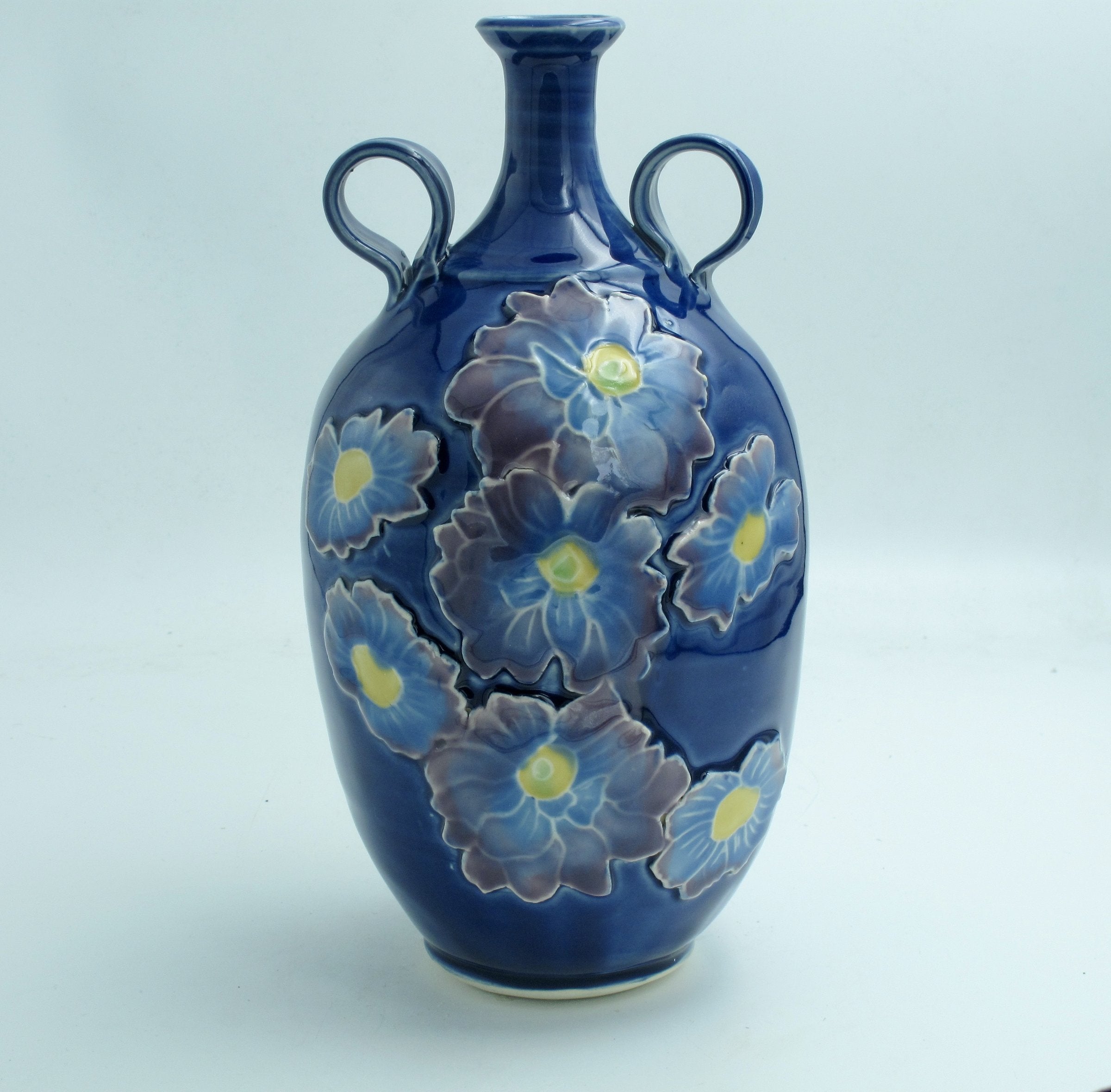 Blue on Blue Vase