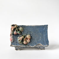 Cherries in Blue Box Vase