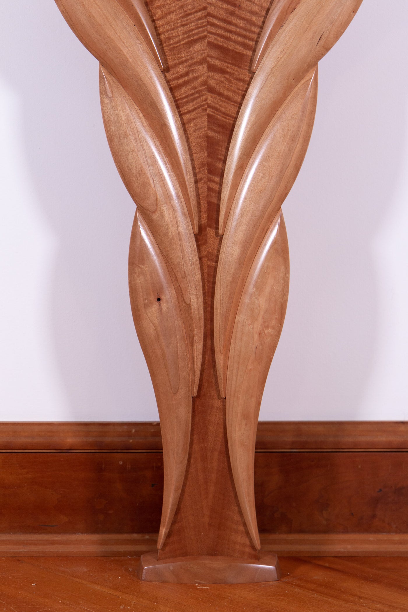 Makore and Bubinga Wings Hall Table