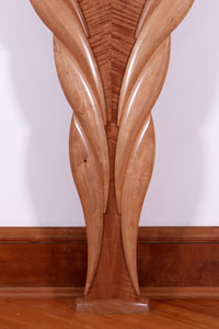 Makore and Bubinga Wings Hall Table