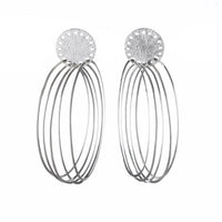 Carved Multi-Hoop Earrings