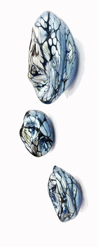 Silver Freeform Wall Disks