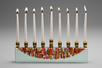 Ruby Sunset Icicle Menorah