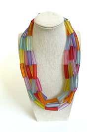 Rainbow Tubes Necklace