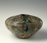 Hollow Form Turned from Buckeye Burl I