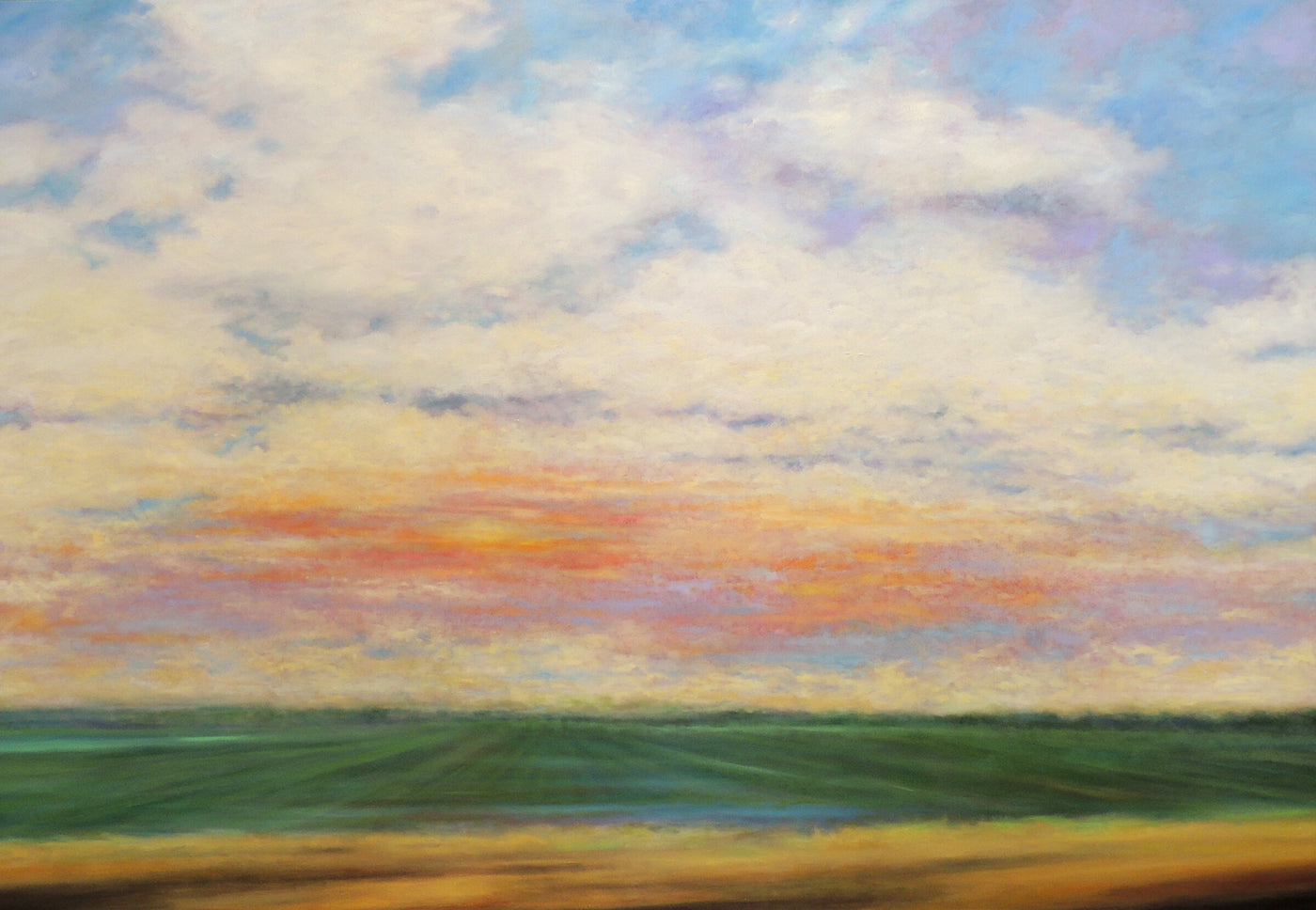 Morning Clouds Over the Fields