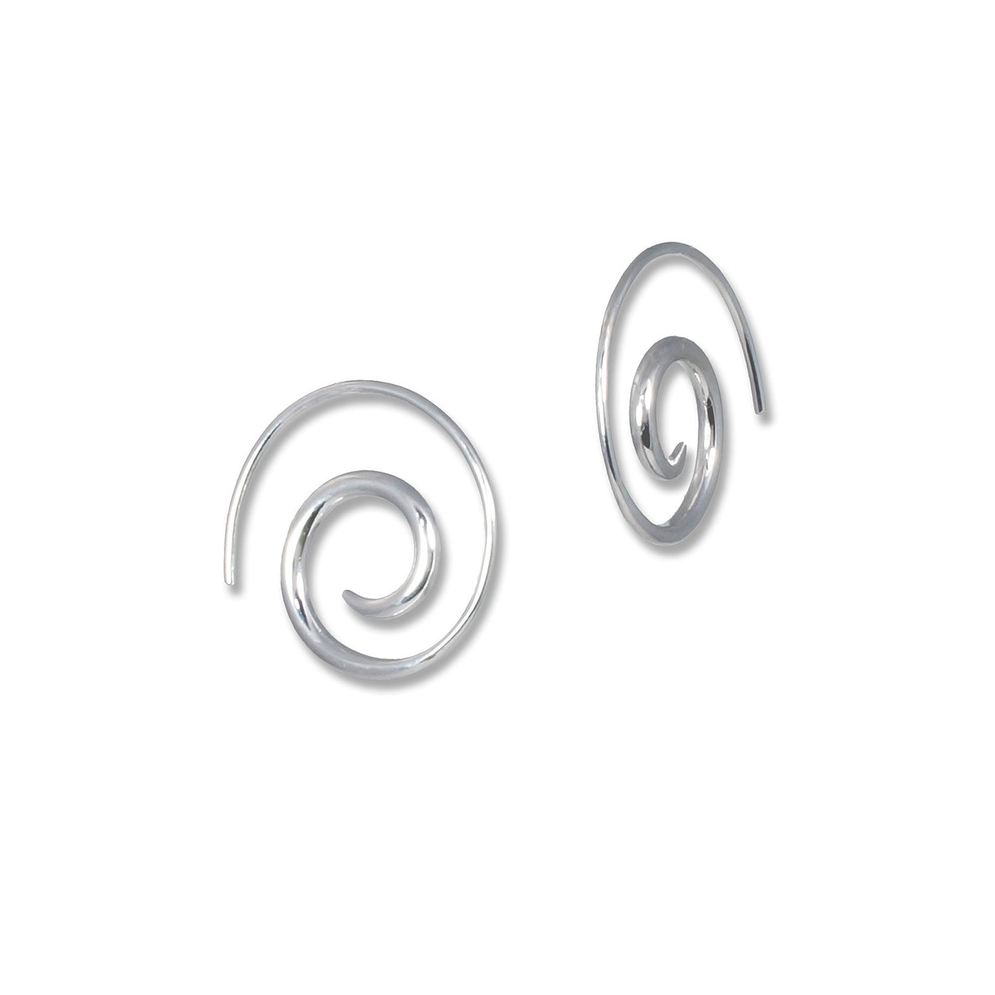 Small Swirl Hoop Earrings