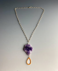 Amethyst Burst Necklace