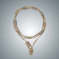 Champagne Quartz & Pearl Necklace